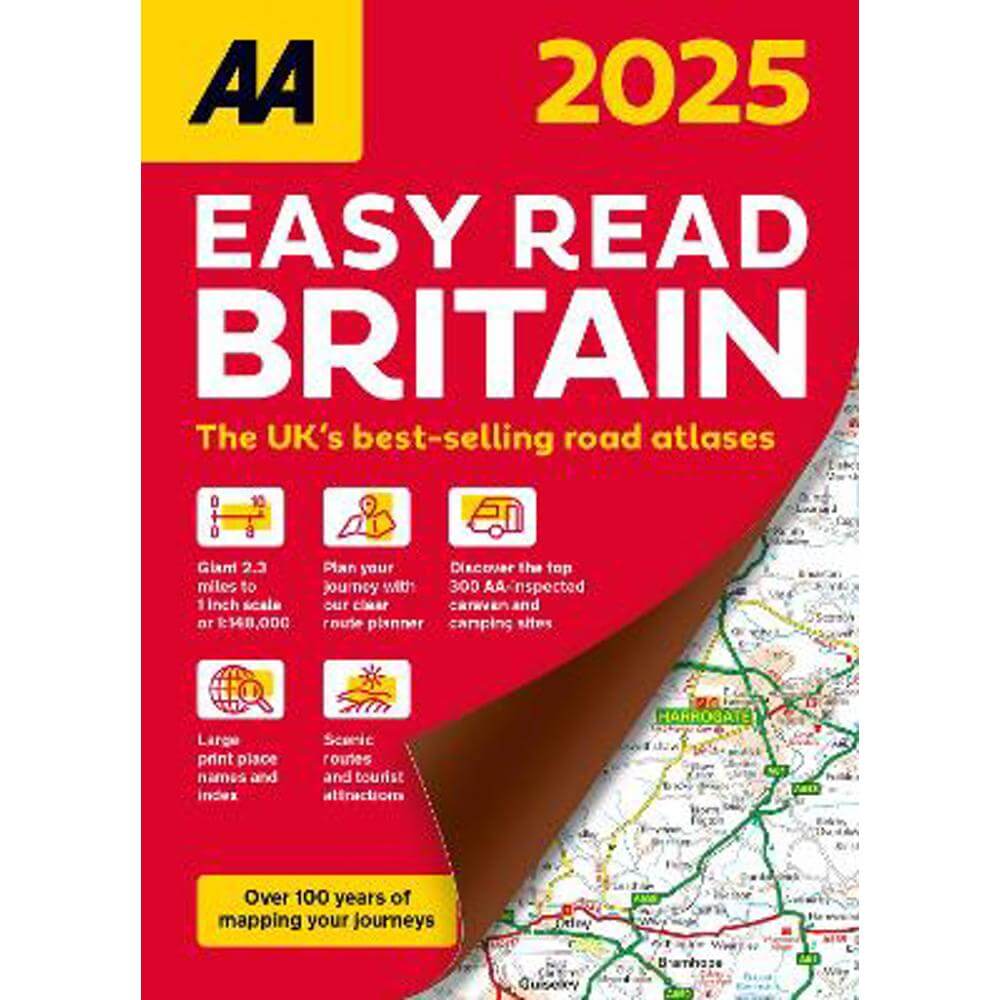 AA Easy Read Atlas Britain 2025: 2025 (Paperback)